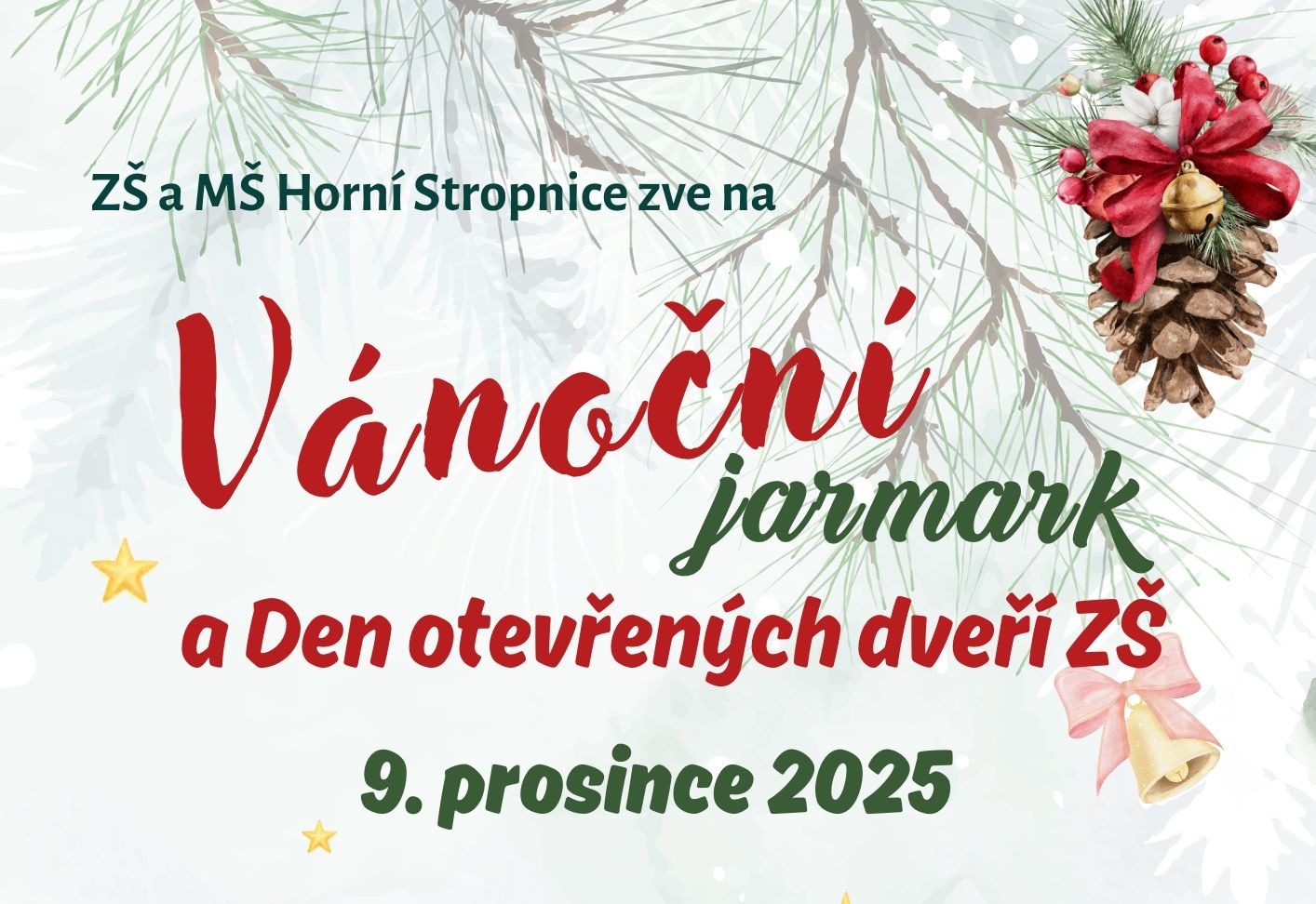 Vánoční jarmark v ZŠ