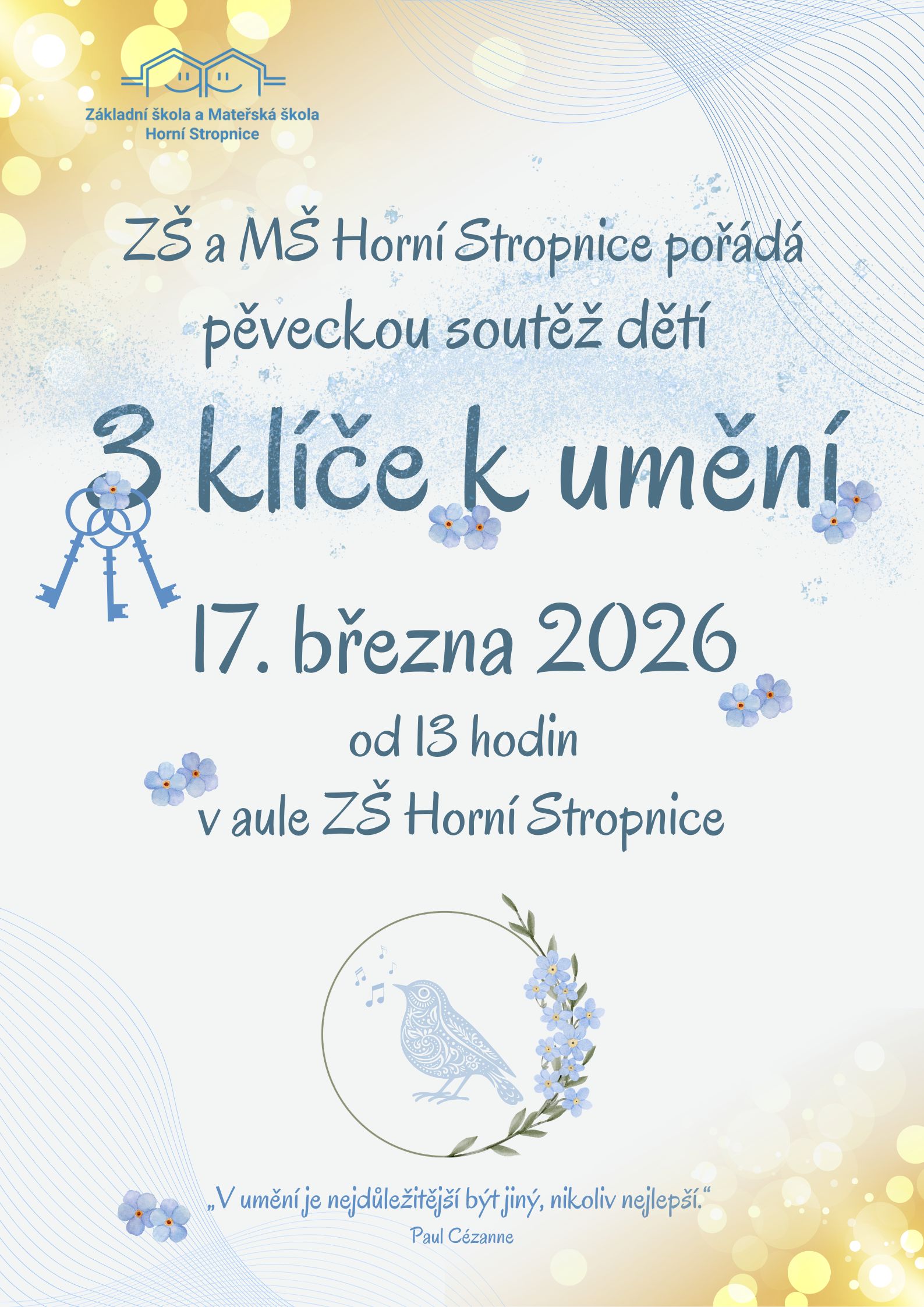 Pěvecká soutěž "3 klíče k umění"