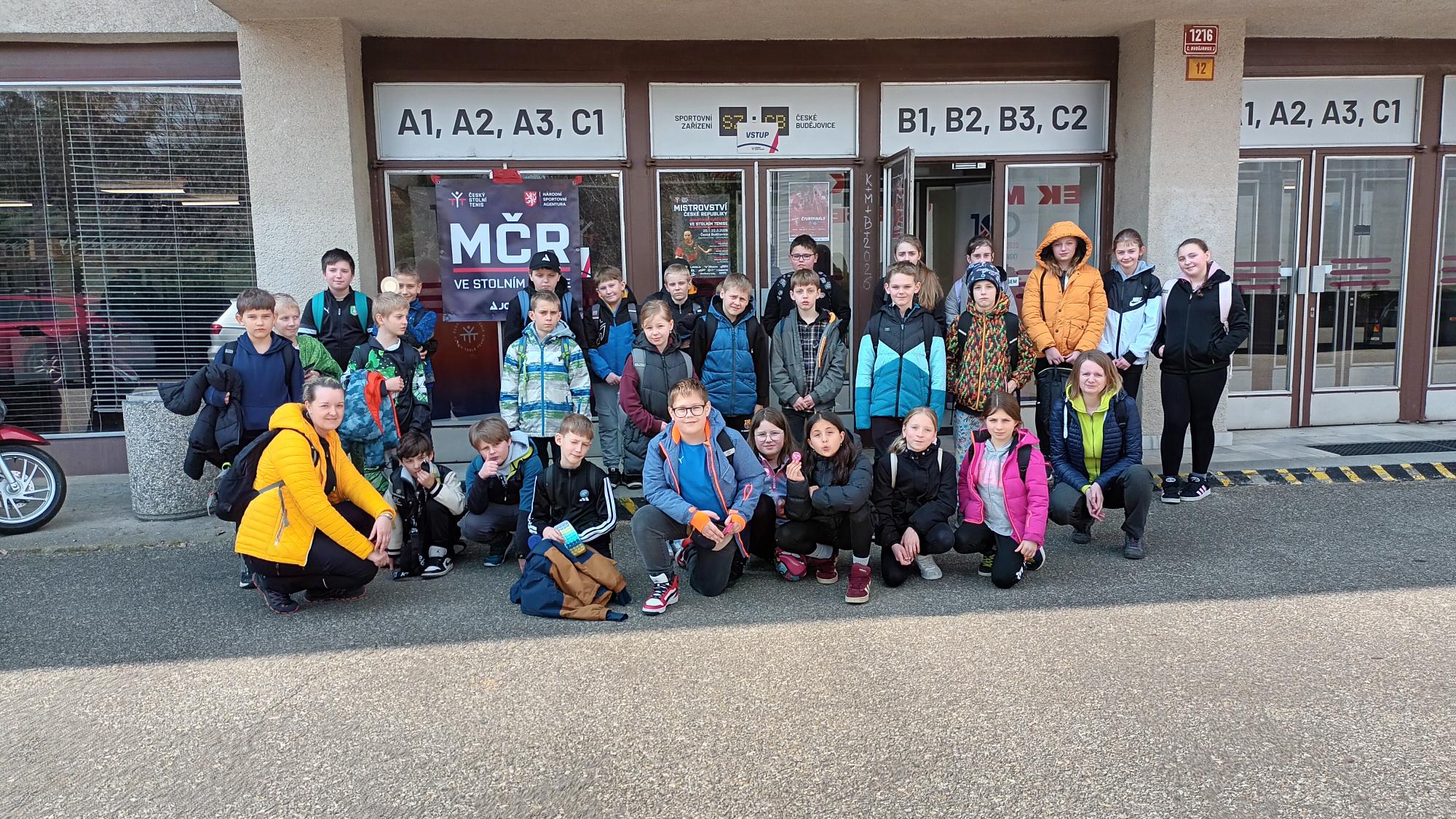 Na Mistrovství ČR ve stolním tenisu jako diváci