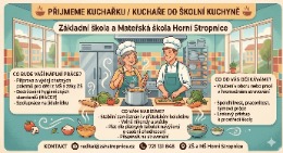 PŘIJMEME KUCHAŘKU /KUCHAŘE DO ŠKOLNÍ KUCHYNĚ