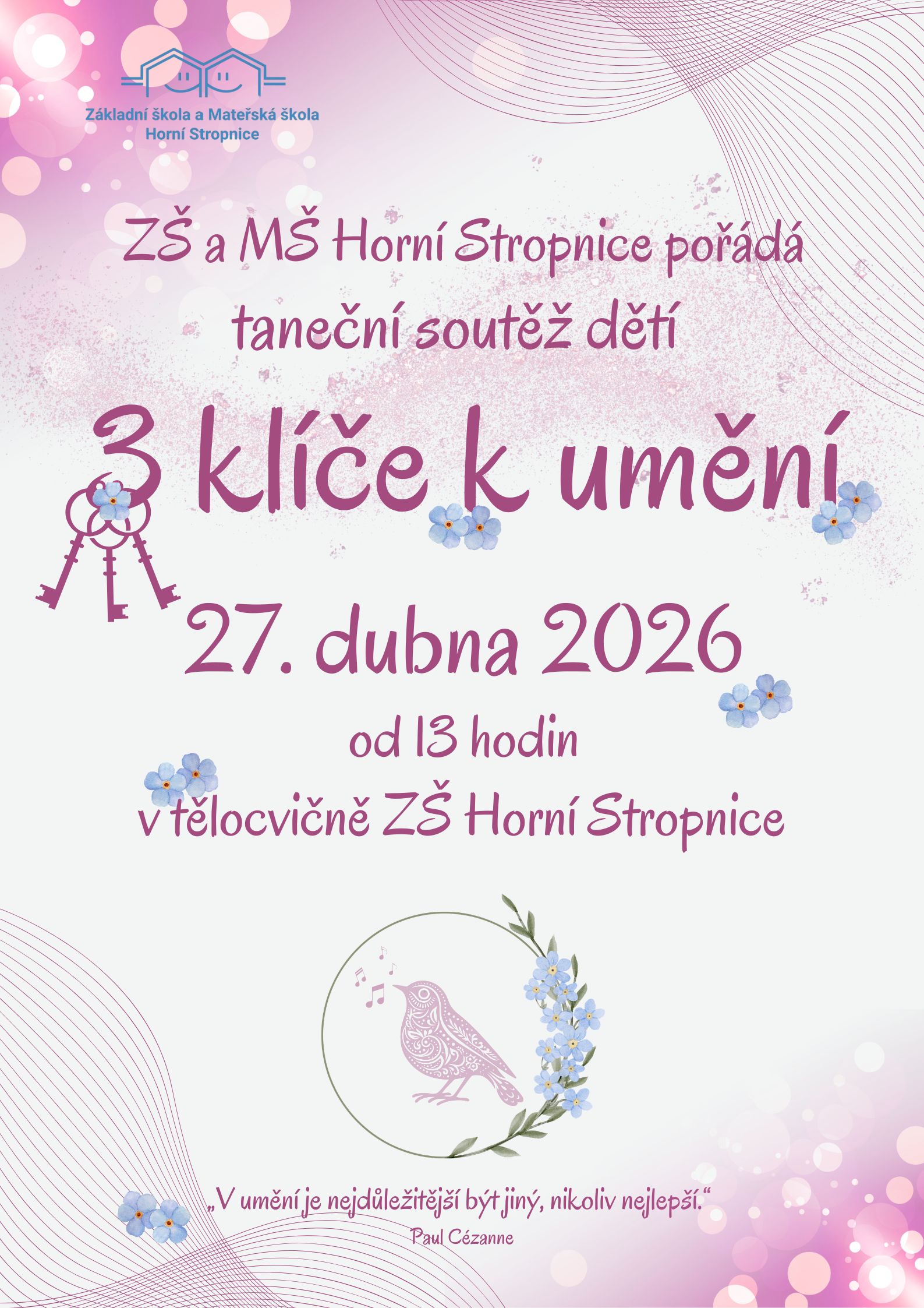 Taneční soutěž "3 klíče k umění"